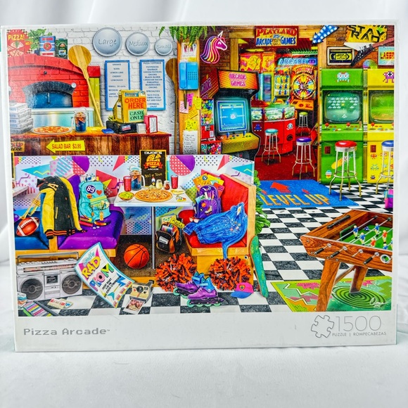 Buffalo Games “Pizza Arcade” Jigsaw Puzzle - Picture 1 of 7